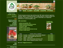 Tablet Screenshot of cba-bonsai.cz